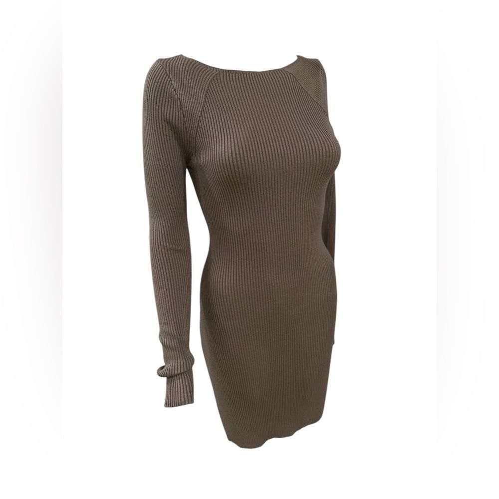 A&F Long Sleeve Ribbed BodyCon Dress